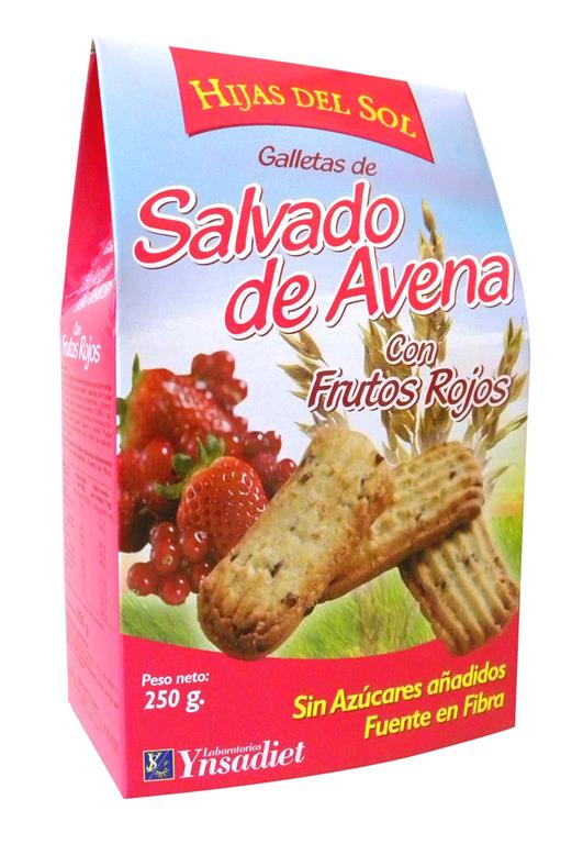 GALLETAS AVENA + FRUTOS ROJOS 250 GR.
