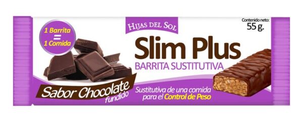 BARRITA SLIM PLUS CHOCOLATE 55 GR.