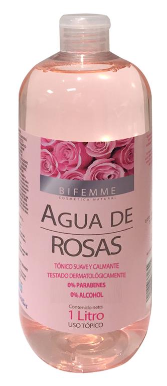 AGUA DE ROSAS 1 LITRO BIFEMME