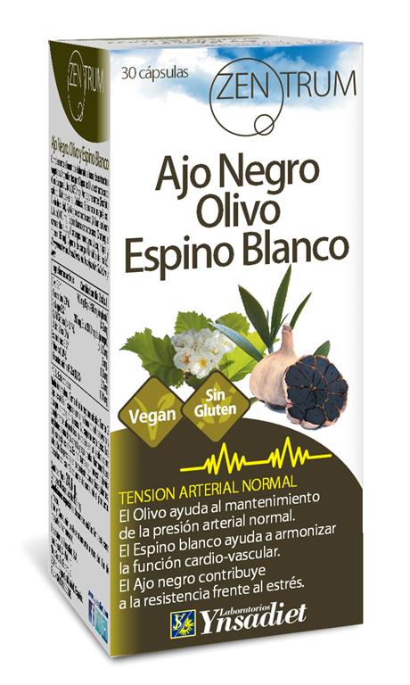 OLIVO,AJO NEGRO, ESPINO 30 CÁPS.